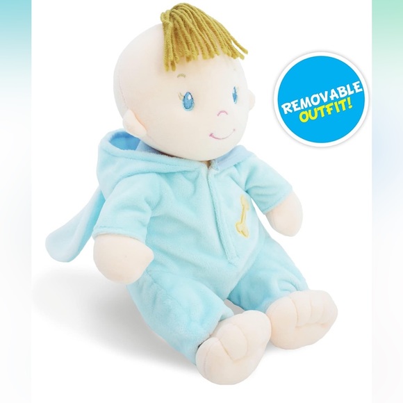 June Garden Brooks Stuffed Baby Doll Teddy Bear NWT - Picture 4 of 7